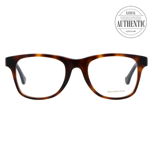 Balenciaga Square Eyeglasses BA5034 052 Dark Havana/Black 52mm 5034