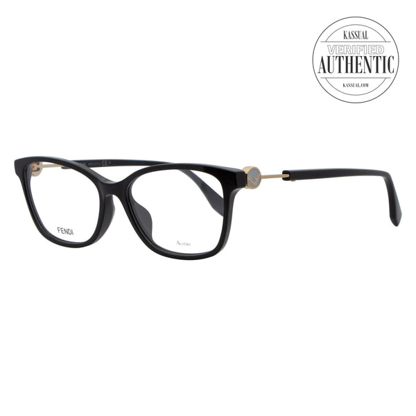 Fendi Oval Eyeglasses FF0363-F 807 Black 53mm 363