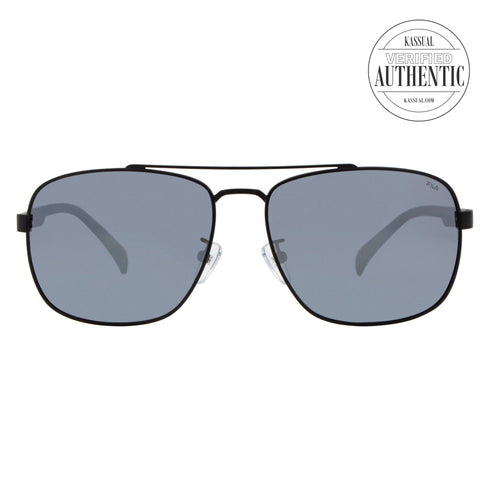 Fila Rectangular Sunglasses SF8493 531P Matte Black Polarized 60mm 8493