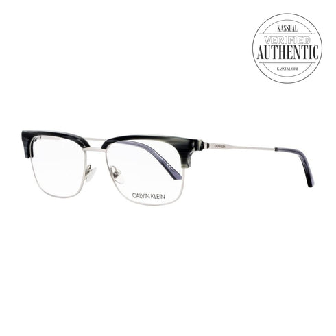 Calvin Klein Clubmaster Eyeglasses CK18124 420 Grey Horn 52mm 18124