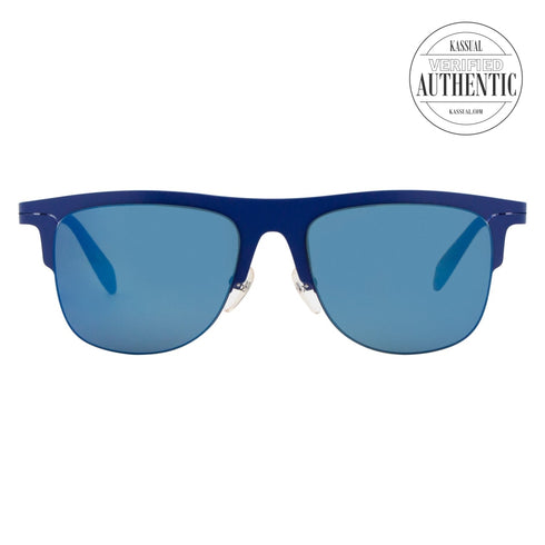 Calvin Klein Oval Sunglasses CK2141S 403 Blue 53mm 2141