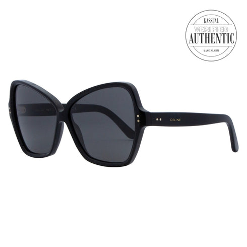 Celine Butterfly Sunglasses CL40064I 01A Black 64mm 40064