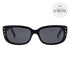 Celine Rectangular Sunglasses CL40072I 01A Black 60mm 40072
