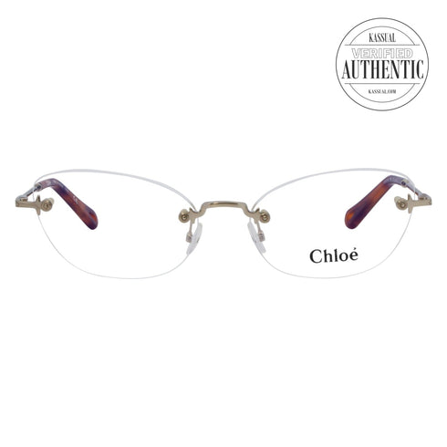 Chloe Cateye Eyeglasses CE2154 906 Washed Gold 57mm 2154