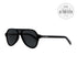Dolce & Gabbana Aviator Sunglasses DG4355F 50187 Black 56mm 4355