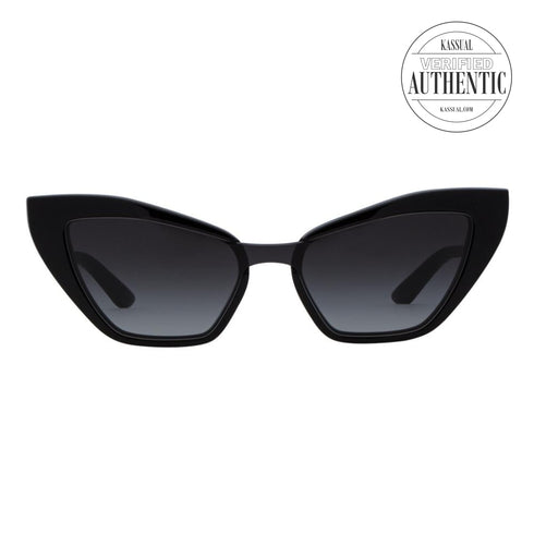 Dolce &amp; Gabbana Cateye Gafas de sol DG4357 5018G Negro brillante 29mm 4357