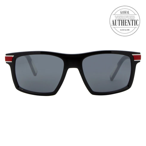 Dolce & Gabbana Rectangular Sunglasses DG6160 501/6G Black/Red/White 54mm 6160