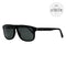 Ermenegildo Zegna Rectangular Sunglasses EZ0003 01R Black 57mm 0003