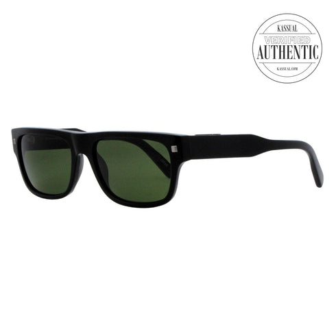 Ermenegildo Zegna Rectangular Sunglasses EZ0088 01N Black 56mm 0088