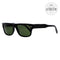 Ermenegildo Zegna Rectangular Sunglasses EZ0088 01N Black 56mm 0088