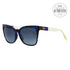 Fendi Butterfly Sunglasses FF0098-F E81 Blue Havana/Clear 57mm 0098