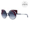 Fendi Cateye Sunglasses FF0215 0M1 Matte Blue/Red 53mm 0215