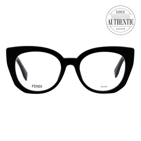 Fendi Peekaboo Cateye Eyeglasses FF0272 807 Black 50mm 0272