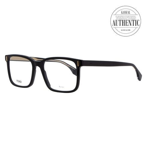 Fendi Rectangular Eyeglasses FFM0047 807 Black 52mm M004