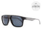 Fila Rectangular Sunglasses SF8496 U28P Matte Black/Grey Polarized 59mm 8496