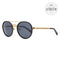 Fila Round Sunglasses SF8494 8FTP Matte Black/Bronze Polarized 52mm 494