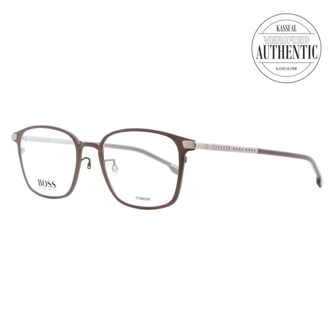 Hugo Boss Rectangular Eyeglasses BOSS1071/F 4IN Matte Brown 53mm 1071/F