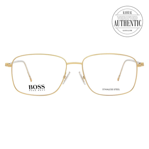 Hugo Boss Rectangular Eyeglasses BOSS1312 J5G Gold 57mm 1312