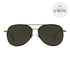 Jimmy Choo Aviator Sunglasses Reto PL0HJ Shiny Black/Gold 57mm Reto