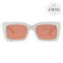 Jimmy Choo Rectangular Sunglasses Vita SZJ4S White 54mm