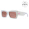 Jimmy Choo Gafas de sol rectangulares Vita SZJ4S Blanco 54mm