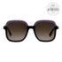 Jimmy Choo Square Sunglasses Glint OTG-J6 Navy Blue/Peach/Glitter 53mm Glint