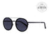 Kenneth Cole New York Round Sunglasses KC7204 01A Shiny Black  52mm 7204