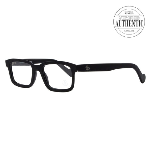 Moncler Rectangular Eyeglasses ML5004 001 Black 52mm 5004