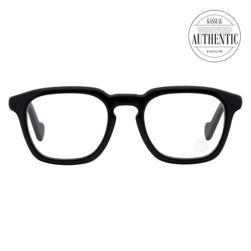 Moncler Rectangular Eyeglasses ML5042 001 Shiny Black 51mm 5042