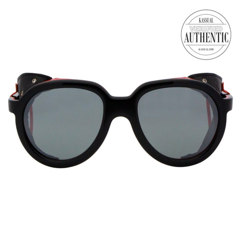 Moncler Round Sunglasses ML0003 05C Black/Red 55mm 0003