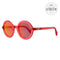 Moncler Gafas de sol redondas ML0005 75Z Clear Pink 50mm 0005