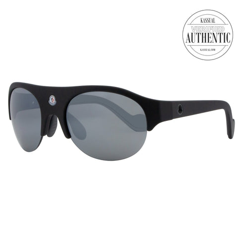Moncler Round Sunglasses ML0050 02C Matte Black 60mm 0050
