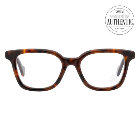 Moncler Square Eyeglasses ML5001 052 Dark Havana 49mm 5001