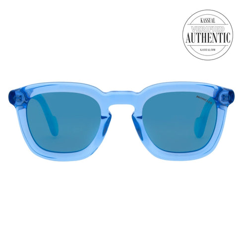 Moncler Square Sunglasses ML0006 84L Clear Light Blue 50mm 0006