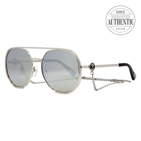 Moschino Round Sunglasses MOS052S 010T4 Silver 57mm 052