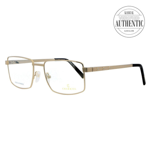 Philippe Charriol Rectangular Eyeglasses PC75031 C01 Gold 55mm 750