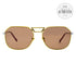Porta Romana Square Sunglasses Mod1266 100R Gold 59mm Mod1266
