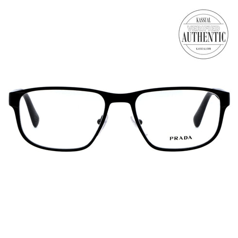 Prada Rectangular Eyeglasses PR56SV 7AX1O1 Black 53mm 56SV