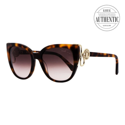 Roberto Cavalli Giannutri Butterfly Sunglasses RC1063 52F Havana/Gold 54mm 1063