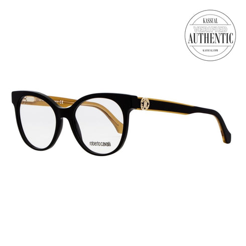 Roberto Cavalli Round Eyeglasses RC5049 005 Black 52mm 5049