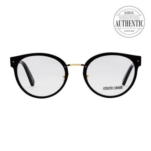 Roberto Cavalli Round Eyeglasses RC5099 001 Shiny Black 51mm 5099