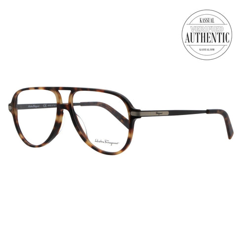 Salvatore Ferragamo Aviator Eyeglasses SF2855 214 Havana 57mm 285