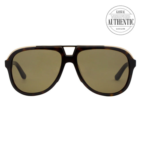 Salvatore Ferragamo Aviator Sunglasses SF730S 214 Tortoise 57mm 730S