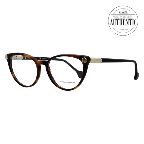 Salvatore Ferragamo Cateye Eyeglasses SF2837 214 Dark Havana 54mm 2837