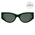 Salvatore Ferragamo Cateye Runway Sunglasses SF950SL 304 Green Karung  54mm 950