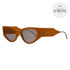 Salvatore Ferragamo Cateye Runway Sunglasses SF950SL 712 Golden Karung  54mm 950