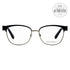 Salvatore Ferragamo Oval Eyeglasses SF2147 001 Black/Light Gold 53mm 2147