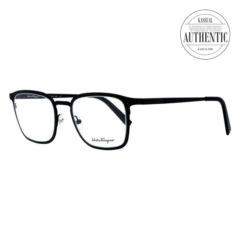 Salvatore Ferragamo Rectangular Eyeglasses SF2172 002 Matte Black 52mm 2172