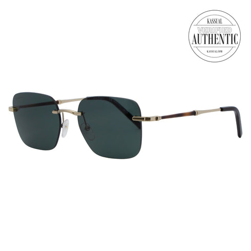 Salvatore Ferragamo Rectangular Sunglasses SF225S 726 Gold 54mm 225