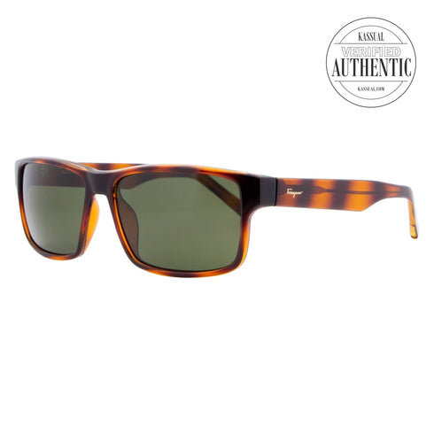 Salvatore Ferragamo Rectangular Sunglasses SF960S 214 Tortoise 58mm 960S